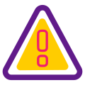Icono de una señal con un signo de admiración para indicar alerta y atención a la ruta crítica