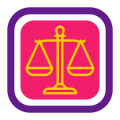 Icono de una balanza para hacer referencia a la Ruta Judicial